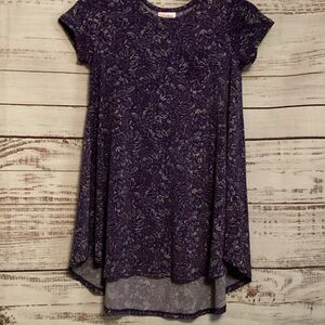 LuLaRoe Purple Floral Scarlett Dress